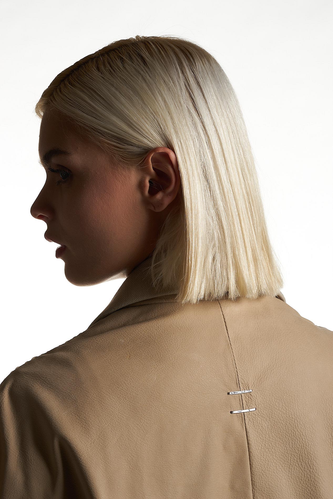 DANIELE BASTA LEATHER AND SILVER JACKET 